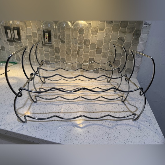 Modern Silver Wine Rack Set – Stylish Storage & Display - Picture 1 of 4